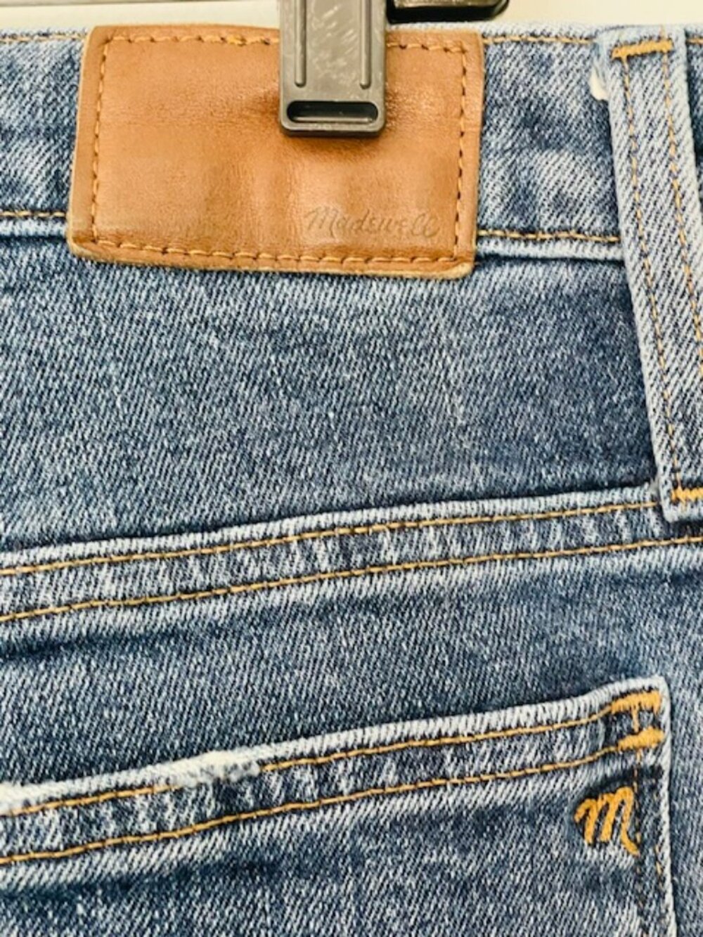 Madewell Mid Rise Straight Leg Tomboy Classic Jeans Light Stretch Size 30 - Picture 6 of 11
